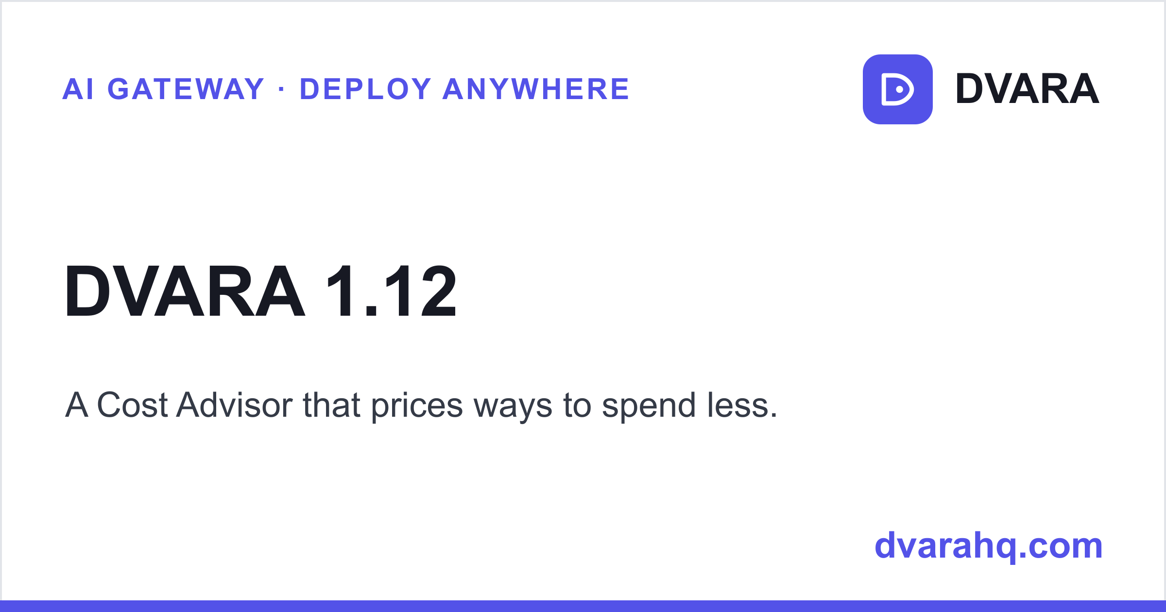 DVARA 1.11 and 1.12 — The Cost Advisor, current Anthropic SDKs, and token counts that match the bill