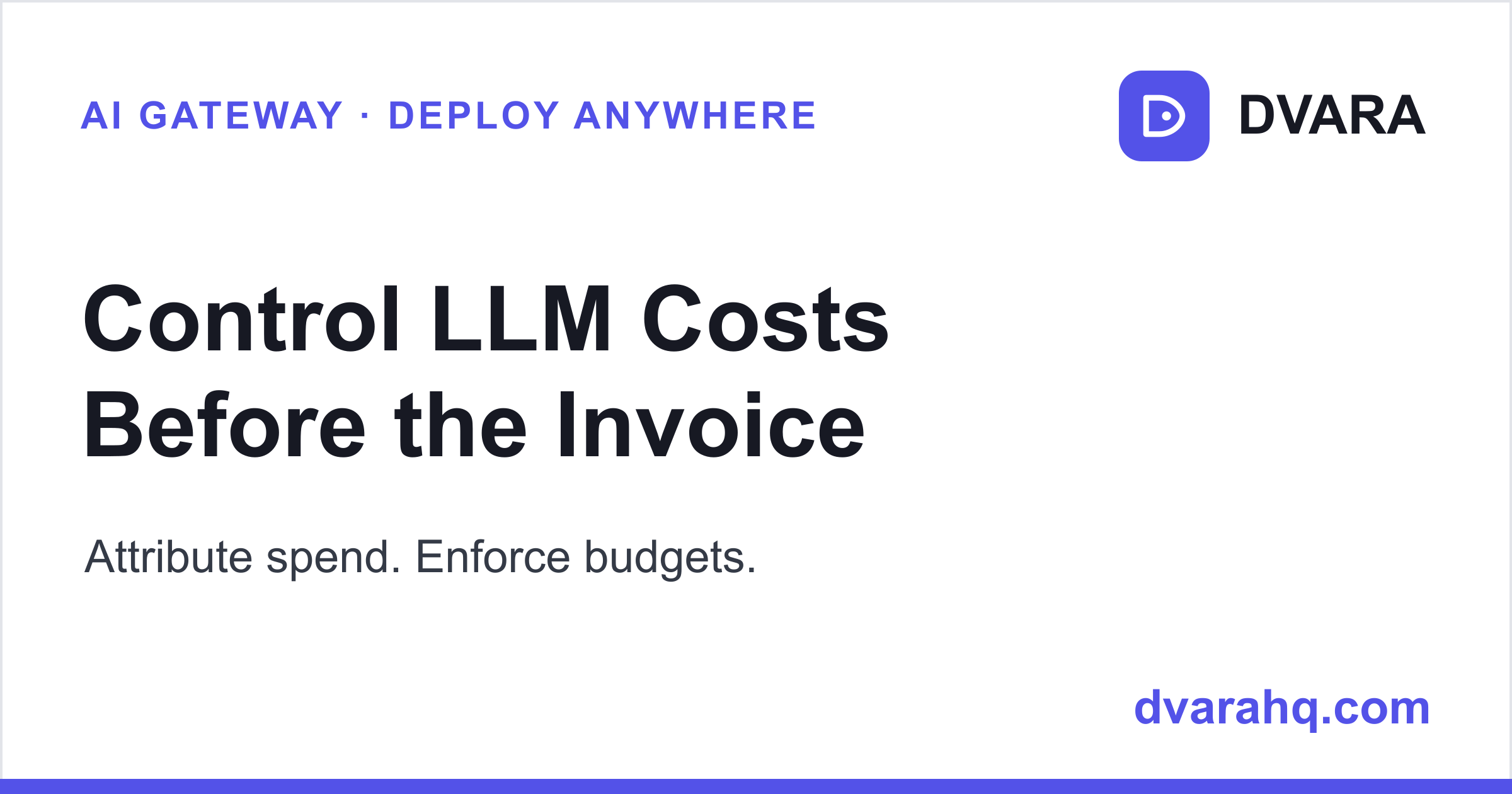 Control LLM Costs Before the Invoice