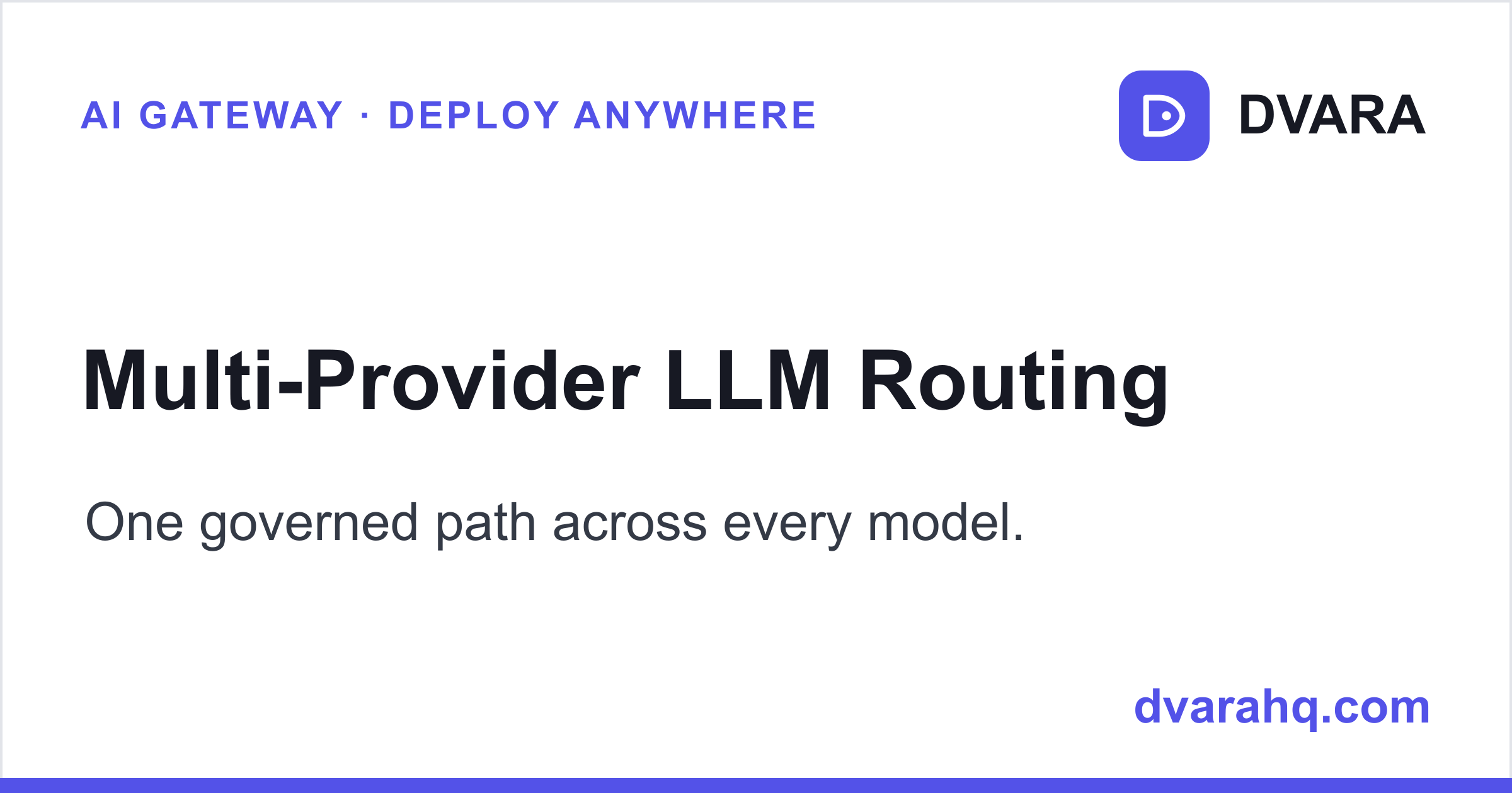 Multi-Provider LLM Routing in an LLM Gateway