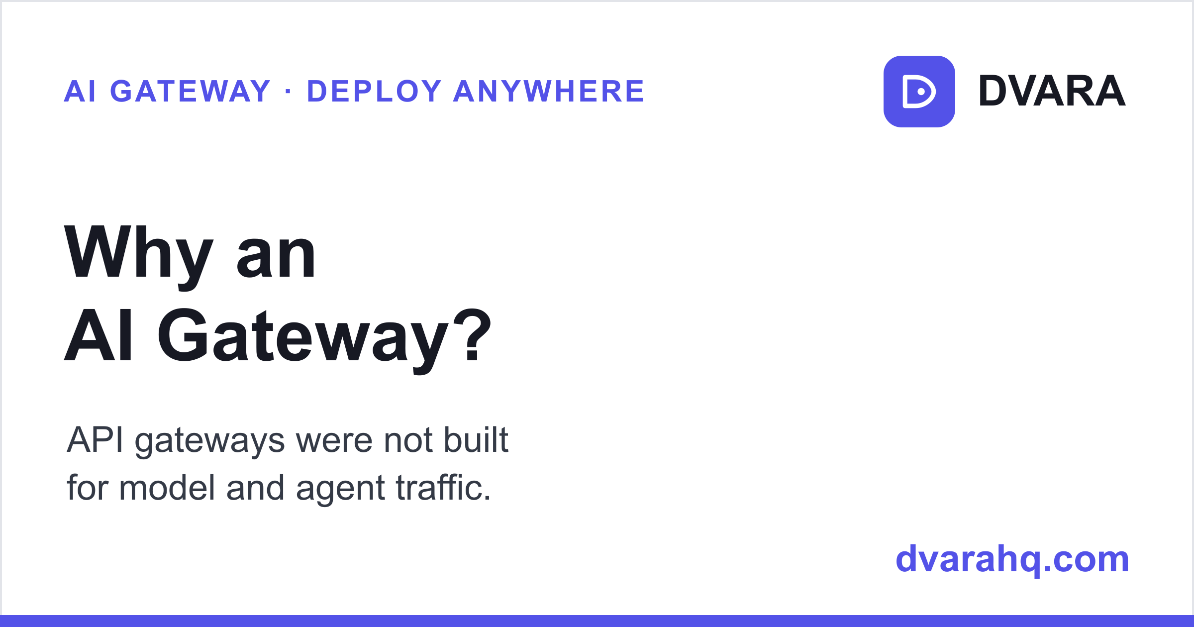 Why AI Traffic Needs More Than an API Gateway